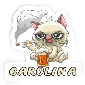 Carolina Aufkleber Bad Cat Image