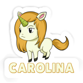 Autocollant Licorne Carolina Image