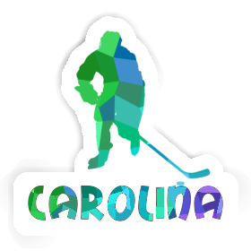 Aufkleber Eishockeyspieler Carolina Image
