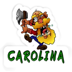 Carolina Sticker Holzfäller Image