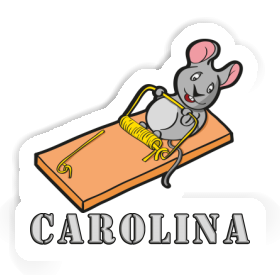 Fitness-Maus Aufkleber Carolina Image