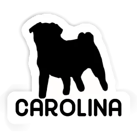 Aufkleber Carolina Mops Image