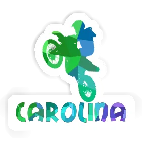 Motocross Rider Sticker Carolina Image
