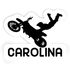 Motocross Rider Sticker Carolina Image