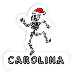 Aufkleber Carolina Weihnachts-Skelett Image
