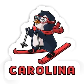 Aufkleber Skifahrerin Carolina Image