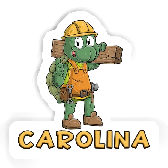 Carolina Sticker Construction worker Laptop Carolina Sticker Construction worker Laptop Image
