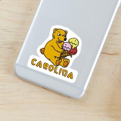 Carolina Sticker Ice Cream Bear Notebook Carolina Sticker Ice Cream Bear Gift package Image