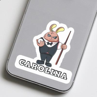 Sticker Billardspieler Carolina Notebook Image