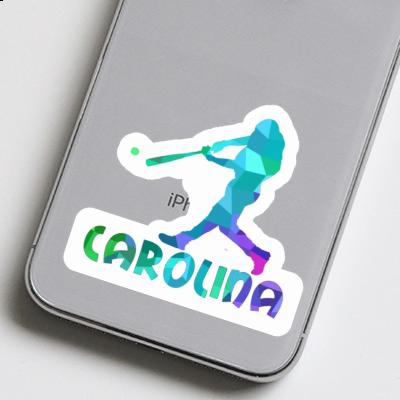 Autocollant Carolina Joueur de baseball Laptop Image
