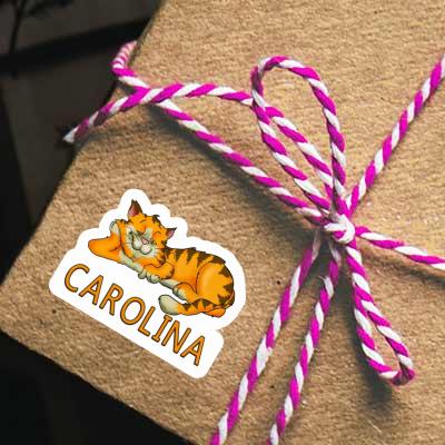 Cat Sticker Carolina Image