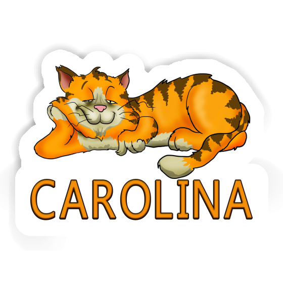 Aufkleber Katze Carolina Laptop Image
