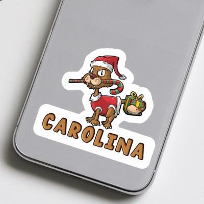 Autocollant Carolina Chat de Noël Autocollant Carolina Chat de Noël Image