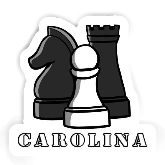 Aufkleber Schachfigur Carolina Laptop Image