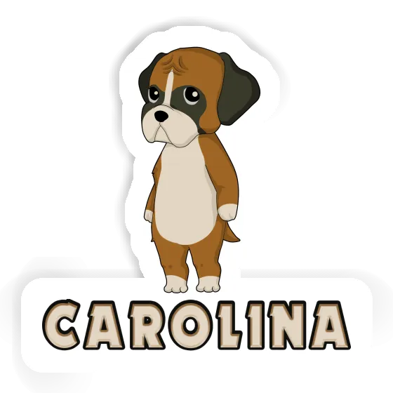 Sticker Carolina Deutscher Boxer Notebook Sticker Carolina Deutscher Boxer Gift package Image