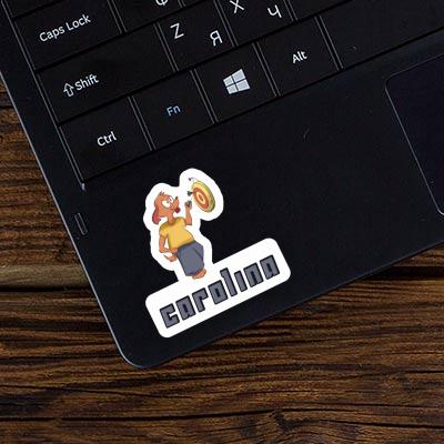 Carolina Sticker Darts Player Laptop Image