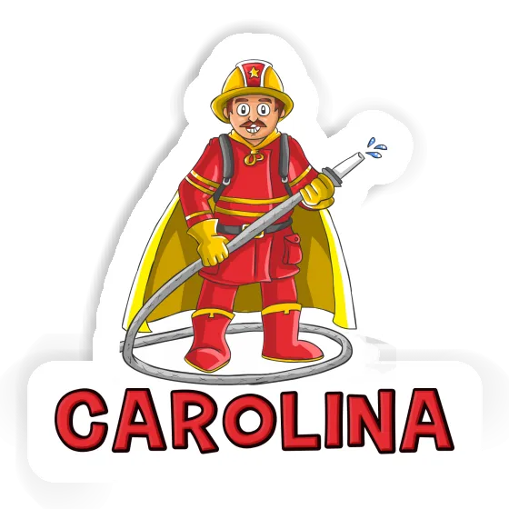 Firefighter Sticker Carolina Laptop Image