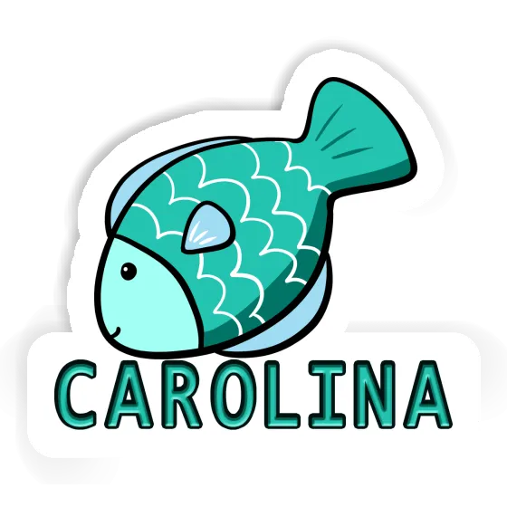 Autocollant Carolina Poisson Laptop Autocollant Carolina Poisson Laptop Image