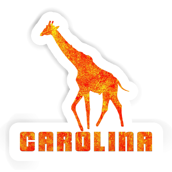 Carolina Autocollant Girafe Laptop Image