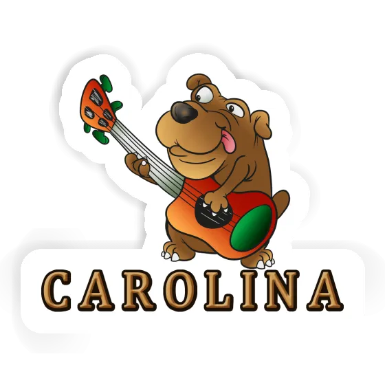 Gitarrenhund Aufkleber Carolina Image