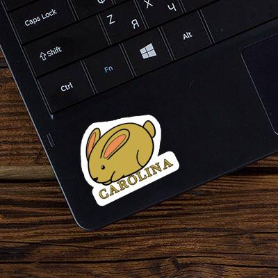 Aufkleber Hase Carolina Laptop Image
