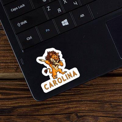 Dabbing Lion Sticker Carolina Dabbing Lion Sticker Carolina Image