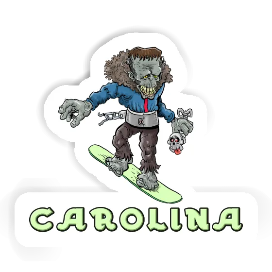 Autocollant Snowboardeur Carolina Autocollant Snowboardeur Carolina Image