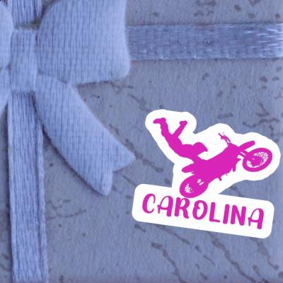 Motocross-Fahrer Sticker Carolina Laptop Image