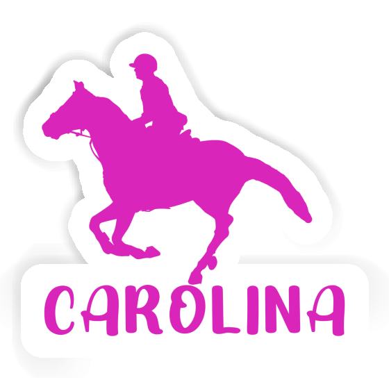 Carolina Sticker Horse Rider Laptop Image