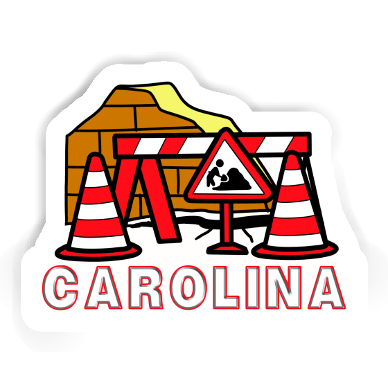 Carolina Sticker Straßenbaustelle Carolina Sticker Straßenbaustelle Image
