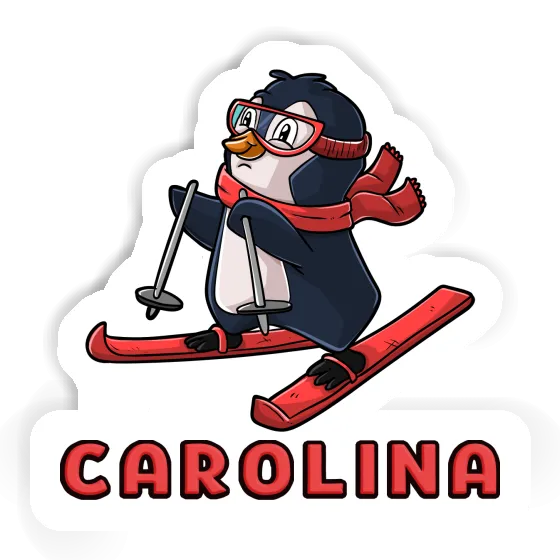 Carolina Autocollant Skieuse Notebook Carolina Autocollant Skieuse Notebook Image