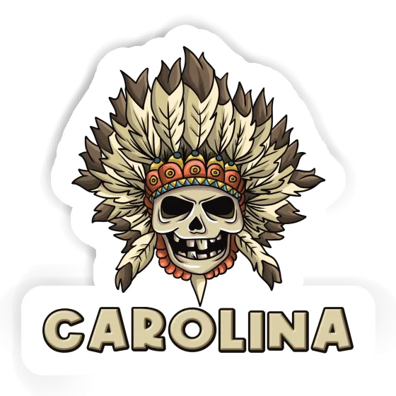 Totenkopf Aufkleber Carolina Totenkopf Aufkleber Carolina Image