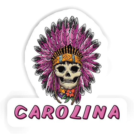 Aufkleber Frauen Totenkopf Carolina Notebook Aufkleber Frauen Totenkopf Carolina Gift package Image