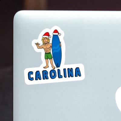 Carolina Aufkleber Weihnachtssurfer Notebook Carolina Aufkleber Weihnachtssurfer Gift package Image