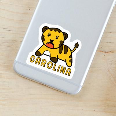 Baby Tiger Sticker Carolina Laptop Baby Tiger Sticker Carolina Laptop Image