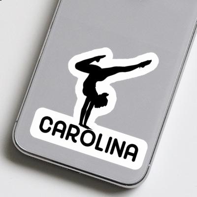 Femme de yoga Autocollant Carolina Laptop Femme de yoga Autocollant Carolina Laptop Image