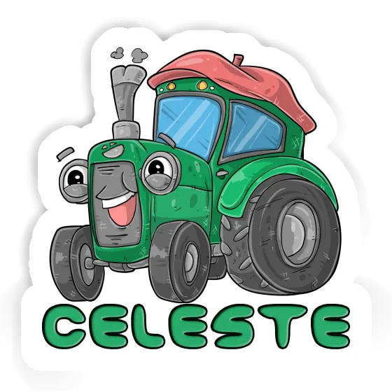 Traktor Aufkleber Celeste