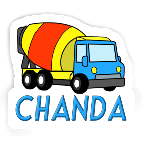 Sticker Mixer Truck Chanda Image