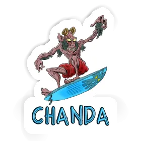 Sticker Chanda Surfer Image