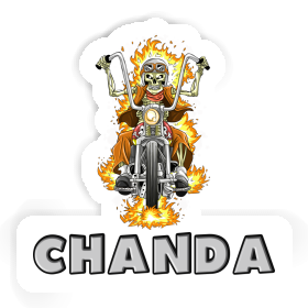 Sticker Chanda Motorradfahrer Image