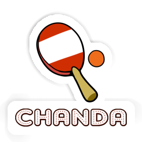 Table Tennis Racket Sticker Chanda Image