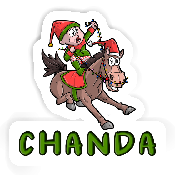 Christmas Horse Sticker Chanda Notebook Christmas Horse Sticker Chanda Notebook Image