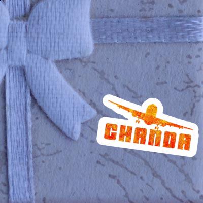 Sticker Chanda Airplane Notebook Image