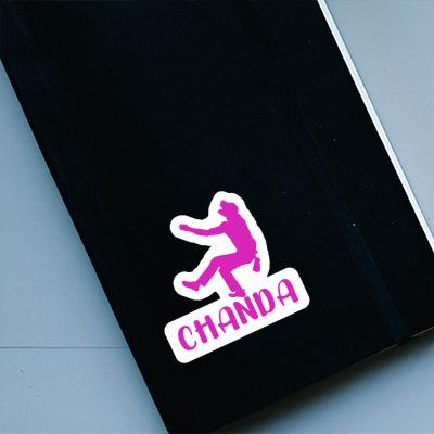 Chanda Sticker Kletterer Image