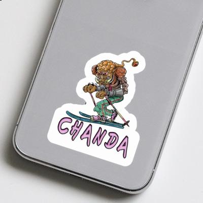 Sticker Telemark Skier Chanda Notebook Sticker Telemark Skier Chanda Gift package Image