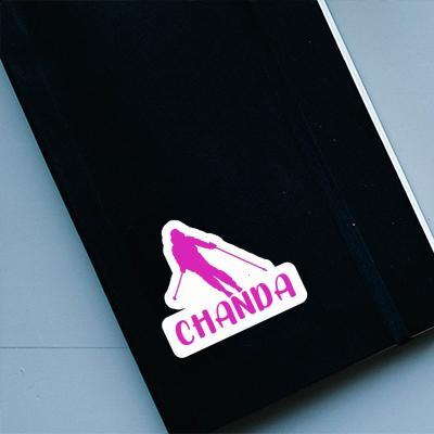 Sticker Chanda Skier Image