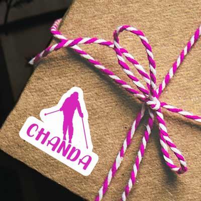 Sticker Chanda Skier Gift package Image