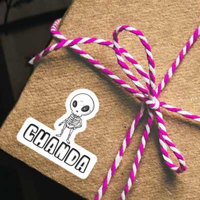 Chanda Sticker Skelett Gift package Image