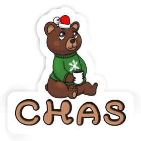 Autocollant Ours de Noël Chas Image