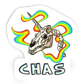 Tête de mort Autocollant Chas Image